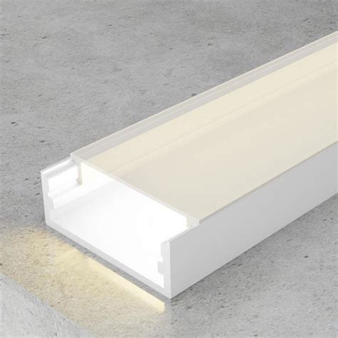 Perfil De Aluminio Minim Lacado Blanco Metros Led Solutions