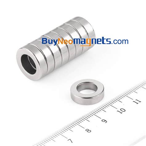 Pcs Mm Od X Mm Id X Mm Thick N Neodymium Ring Magnets Sale