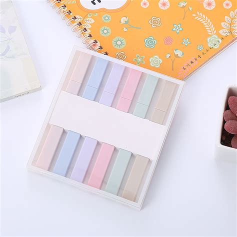 Sanamity Paper Folders With Prongs 5Ml Highlighters Marker Pens 6 Color