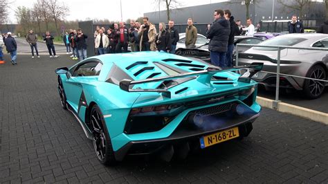 Lamborghini Aventador SVJ With Gintani Exhaust Compilation YouTube