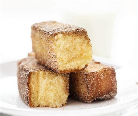 Fried Apple Spice Cake Sticks - i am baker