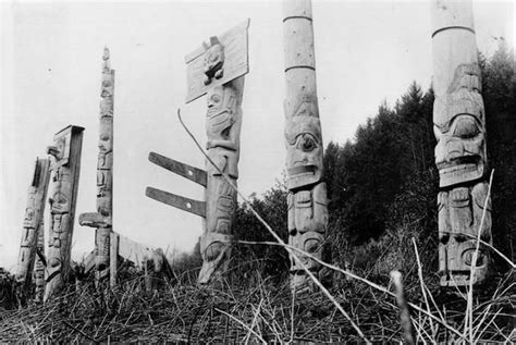 Cumshewa Poles Totem Design Native American Art Haida Gwaii