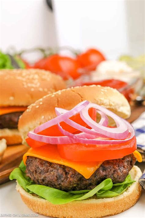 Air Fryer Hamburgers Eating On A Dime