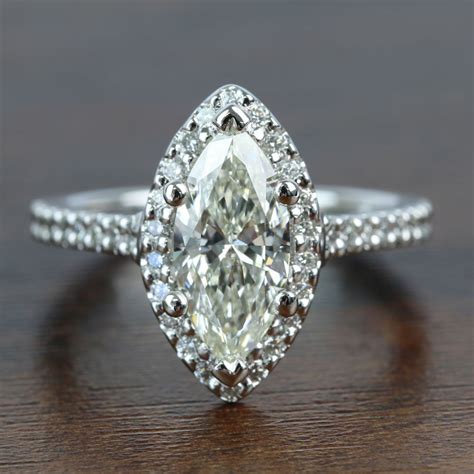 15 Carat Marquise Diamond Ring With Halo