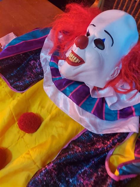 Pennywise It Adult Costume Clown Stephen King Scary Halloween Horror Rubies Ebay