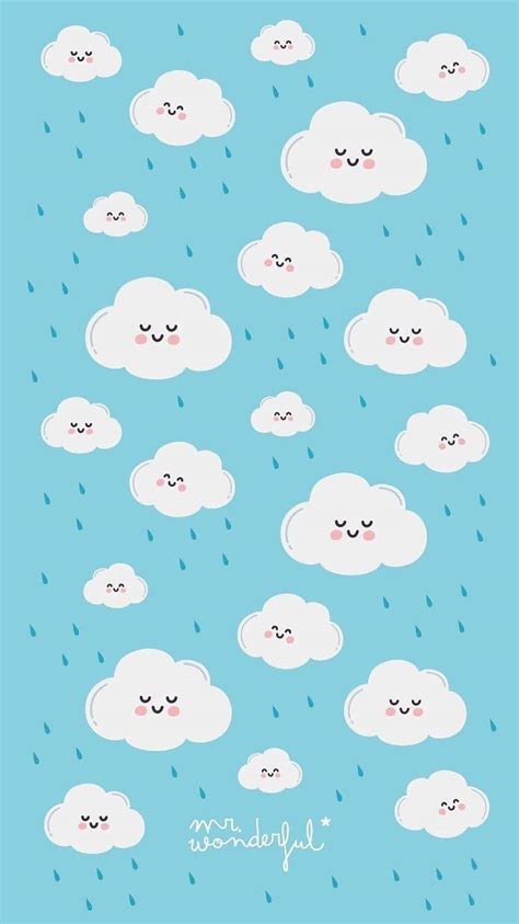 Download Cute Clouds With Faces Wallpaper | Wallpapers.com