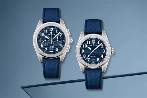 Zenith Launch First Pilot Boutique Editions With Blue Dials