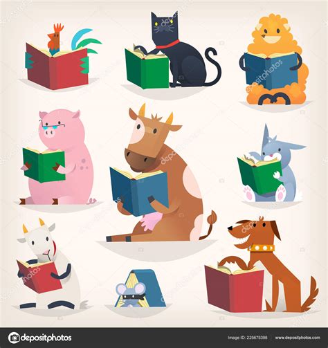 Animals reading books with stories and translating other languages ...