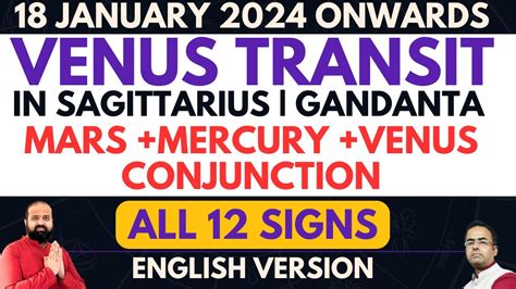 Th Jan Venus Transits In Gandanta Point In Sagittarius Mars