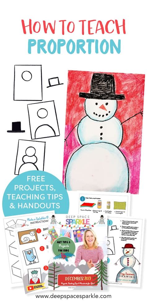 How to Teach Proportion | Snowman Project | Elements & Principles of ...