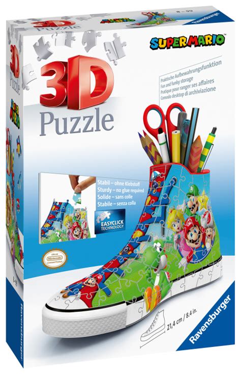 Ravensburger Puzzle D Sneaker Portapenne Super Mario Toys Center