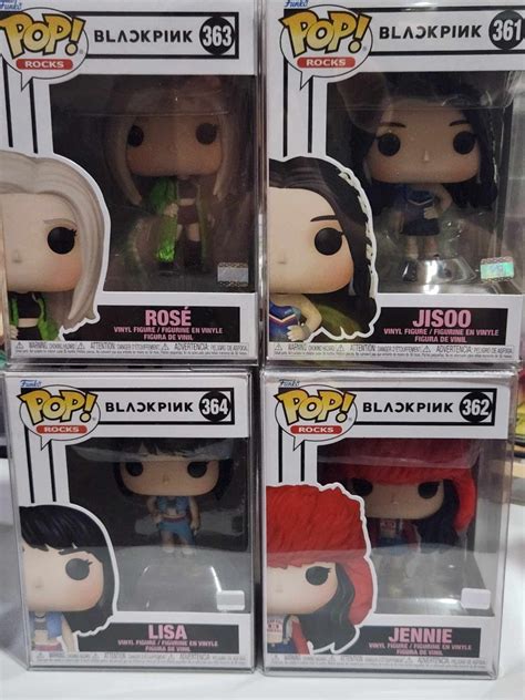 Blackpink Funko Pops Rose Jisoo Lisa Jennie Set Hobbies Toys