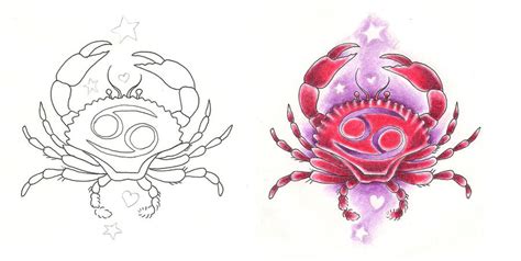 Freebies Tattoo Designs Cancer Crab Girly by TattooSavage on DeviantArt