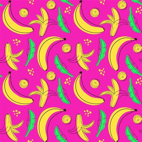 Premium Photo Seamless Banana Pattern Image Of Bananas And Banana