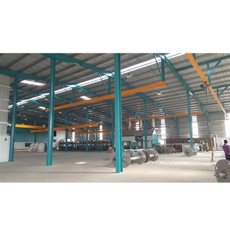 Prefab Industrial Steel Structure Design Warehouse With Overhead Crane