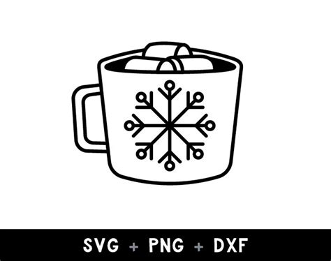 Hot Cocoa Mug Svg, Hot Cocoa Svg, Hot Cocoa Png, Christmas Svg Cut File ...