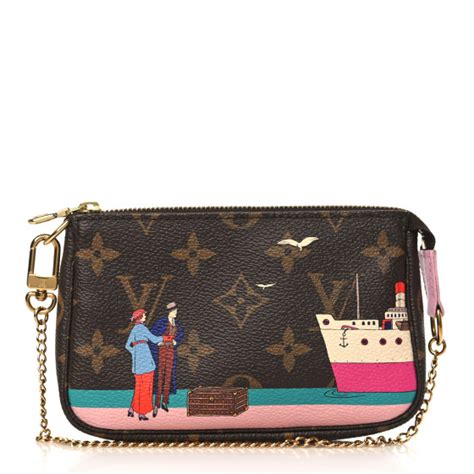 LOUIS VUITTON Monogram 2016 Christmas Animation Mini Pochette