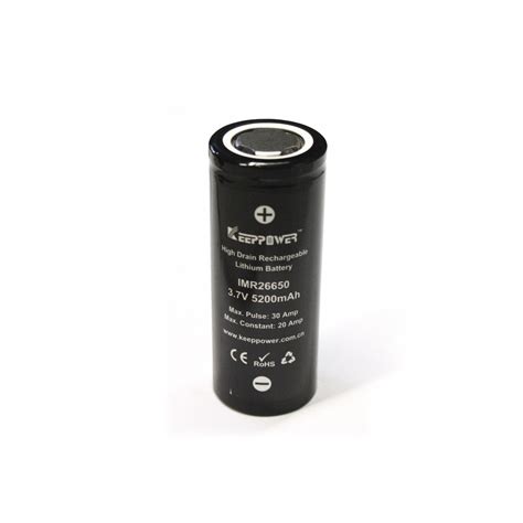 Ogniwo KEEPPOWER IMR26650 5200mAh 3 7V 30A Blaszki Komers