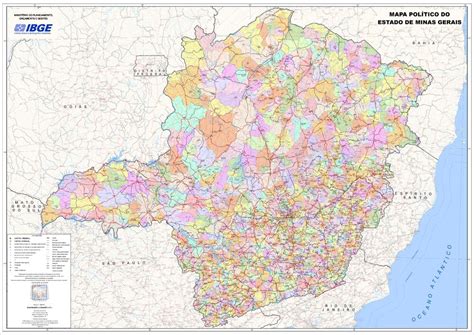 Political Map Of The State Of Minas Gerais Brazil Full Size Gifex