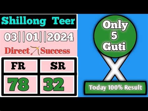 Ak Teer Special Success Fr Sr Shillong Teer Fc Hit Guti