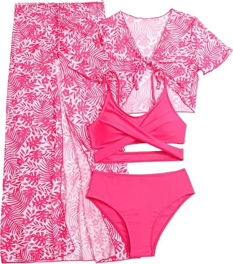 Amazon Soly Hux Girl S Piece Swimsuits Criss Cross Wrap Bikini