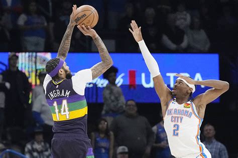 Ingram Scores 34 As Pelicans Hold Off Thunder 103 100 Seattle Sports