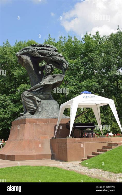 The Frederic Chopin Monument In The Upper Part Of Warsaw S Royal Baths