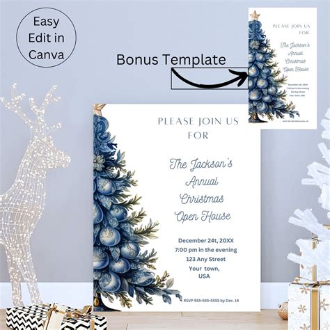 Christmas Work Party Invitation Christmas Open (Instant Download) - Etsy