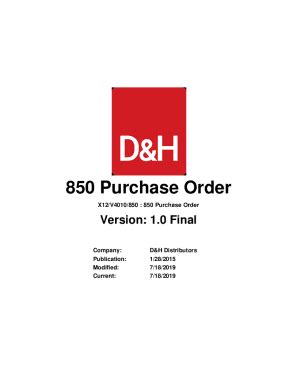 Fillable Online X12 EDI 850 Purchase Order Specifications Fax Email