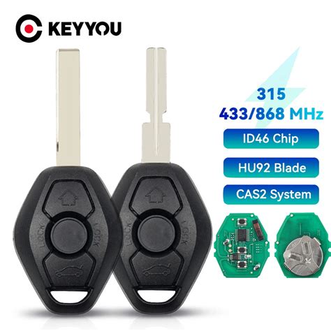 Keyyou Buttons Cas System Car Remote Key For Bmw Series