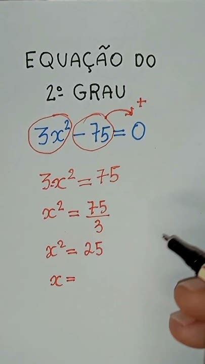 Equação Do Segundo Grau Incompleta Matematica Aula Escola Aprender