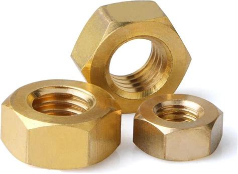 Tuerca Hexagonal De Cobre Y Latón Macizo Para Tornillo M2 M2 5 M3 5 M4