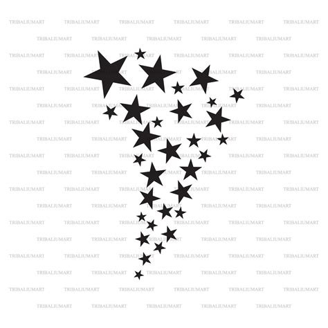 Shooting Stars Cut Files For Cricut Clip Art Silhouette Etsy