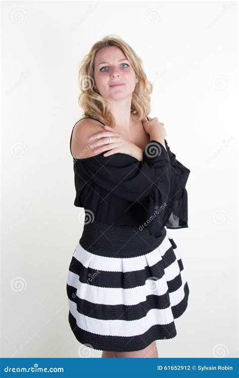 Sensual Blonde Girl With Blue Eyes Stock Photo Image Of Background Person