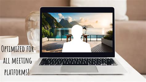 Beach Background for Zoom, Beach Office Background, Tropical Virtual ...