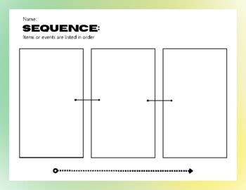 Sequence Graphic Organizer by Reading with Gen Z | TPT