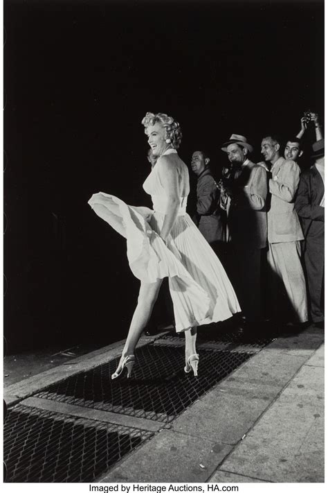 New York City Marilyn Monroe In White Dress 1954