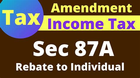 Section 87a Of Income Tax Act Ay 2024 25 Elsie Idaline