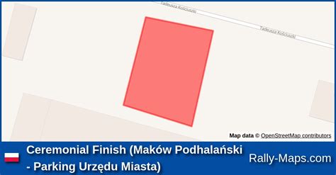 Ceremonial Finish Mak W Podhala Ski Parking Urz Du Miasta Stage Map