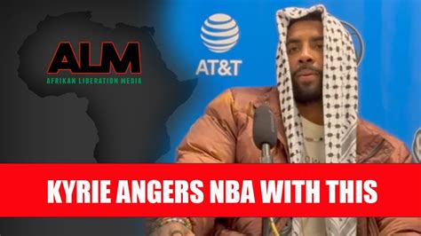 Kyrie Shows Solidarity With Palestine By Wearing Keffiyeh At Press