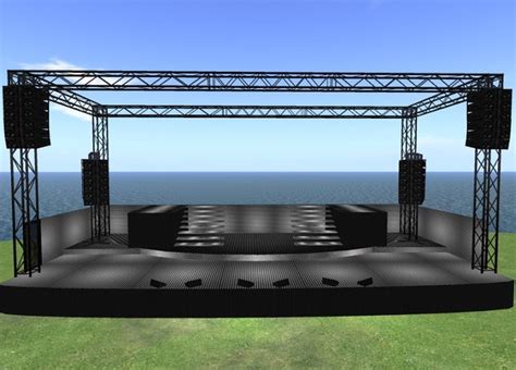 Second Life Marketplace - Rock Metal Stage Large