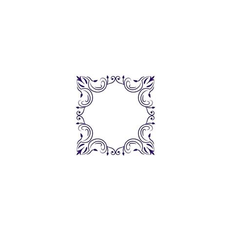 Premium Vector | Border with purple vector ornament purple