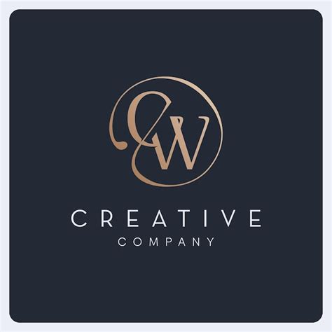 Premium Vector Signature Cw Logo Design Creative Initial Letter Logo