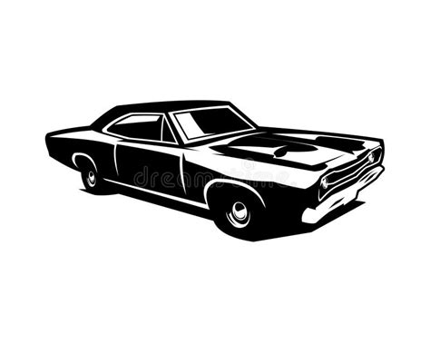 Dodge Super Bee Car Vector Art Illustration Isolated For Logo