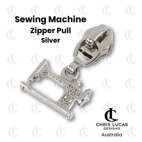 Sewing Machine Zipper Pull Silver Bag Making Supplies Australia