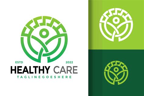 People Healthy Care Logo Design Brand Identity Logos Vector Modern