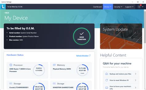 Lenovo Vantage - Download Lenovo Vantage 10.2209.2.0, 8.1 for Windows