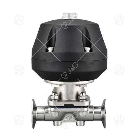 Sanitary Stainless Steel Clamped Diaphragm Valve With Plastic Actuator