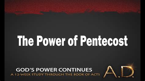 The Power Of Pentecost Acts Life Church St Louis Youtube