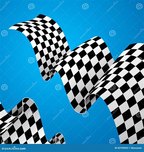 Racing Flag Background Vector Stock Vector Illustration Of